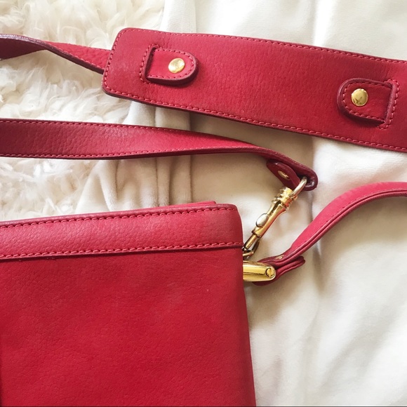 Anthropologie MySuelly Retro Red Leather Purse - Picture 3 of 8